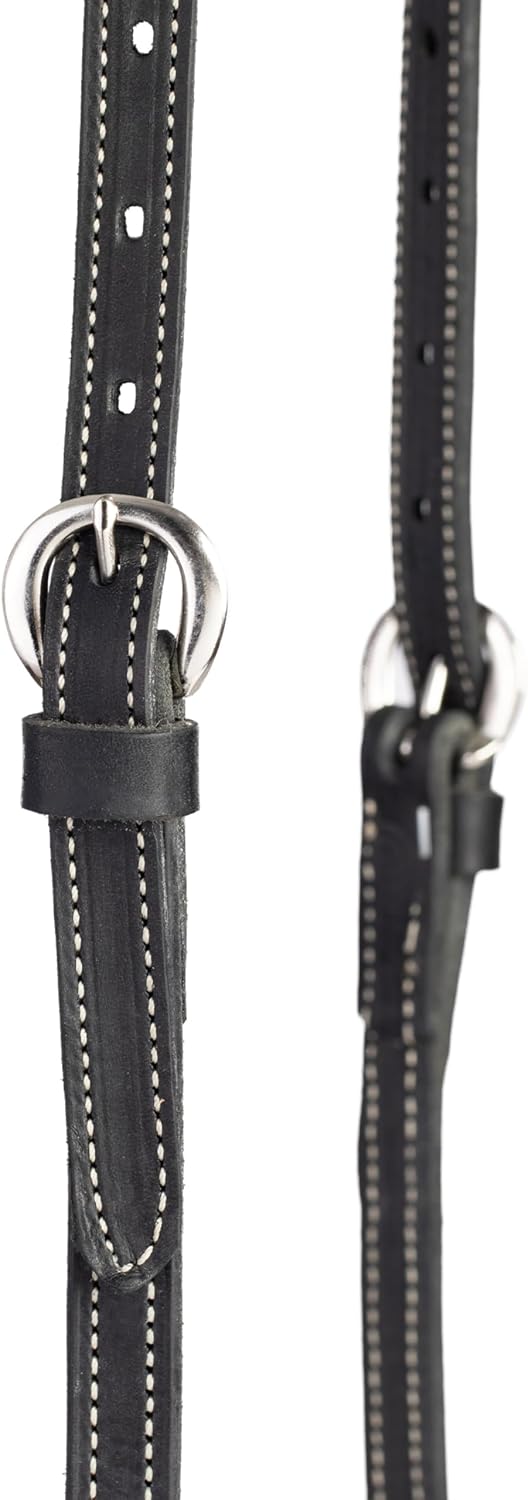 Weaver Leather Black Latigo Leather Headstall