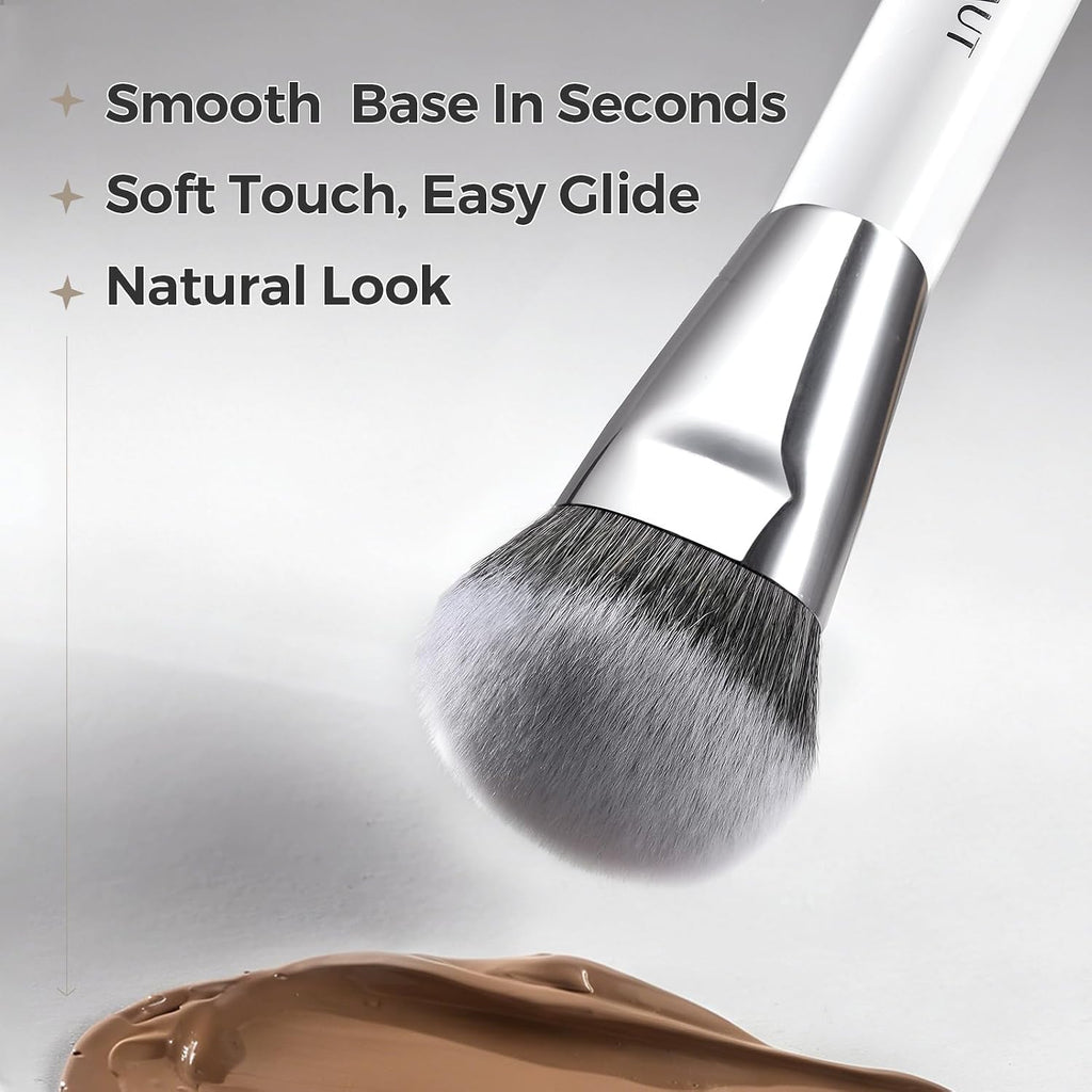 201 Angled Foundation Brush for Flawless Makeup Application Professional Liquid, Cream Powder Foundation Brush with