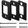Door Strike Plate Shim, Universal Standard Door Strike Plate with Shim, | Set of 3 Different Thickness Stainless