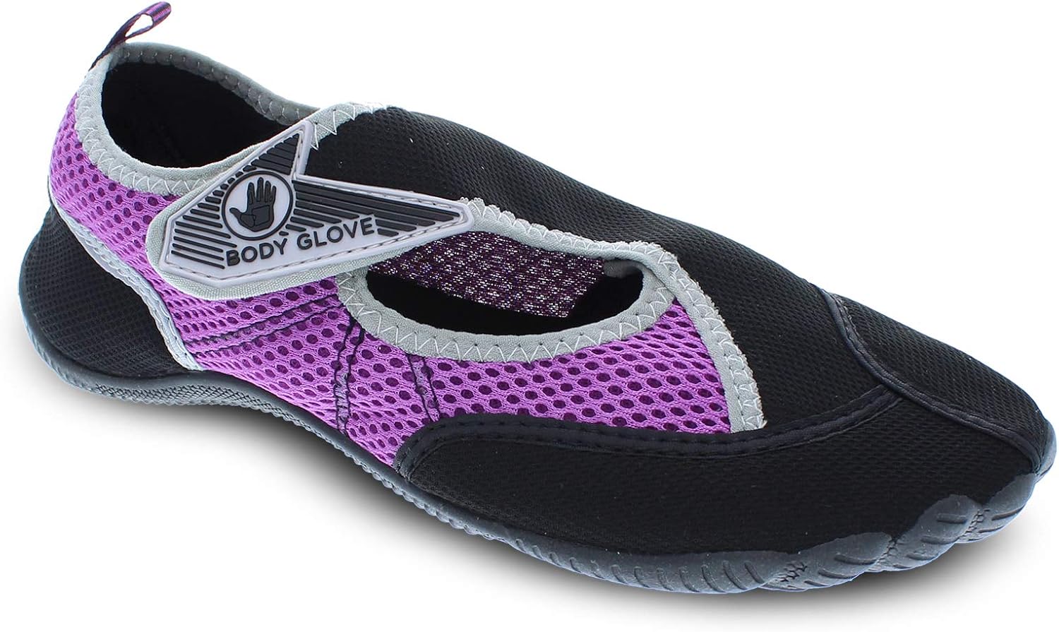 Water Shoes for Women, Lake, Aerobics, Swimming, Aqua Sports, Beach, Womens Water Shoes, Black and Oasis Purple