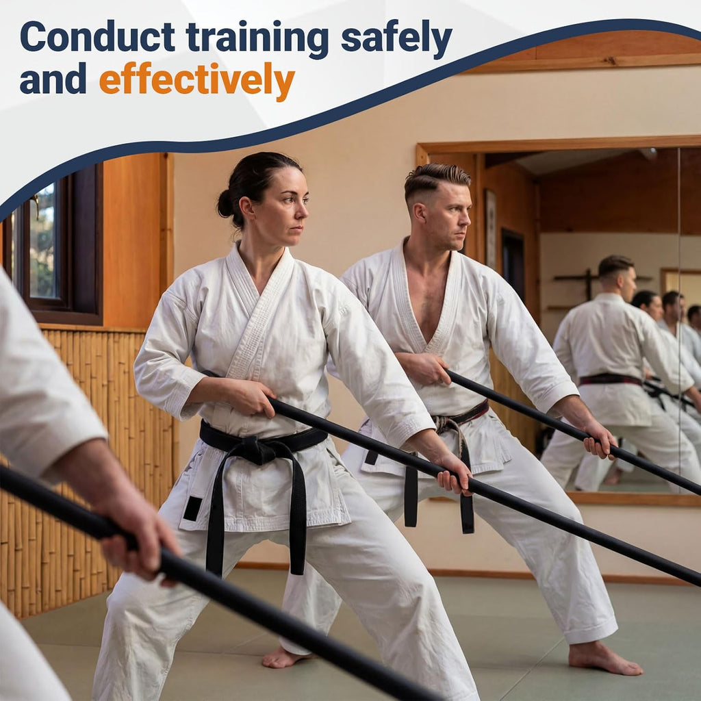 4ft & 6ft Collapsible Foam-padded Bo Staff, Safe Martial Arts Training & Practice Stick for Beginners, Escrima &
