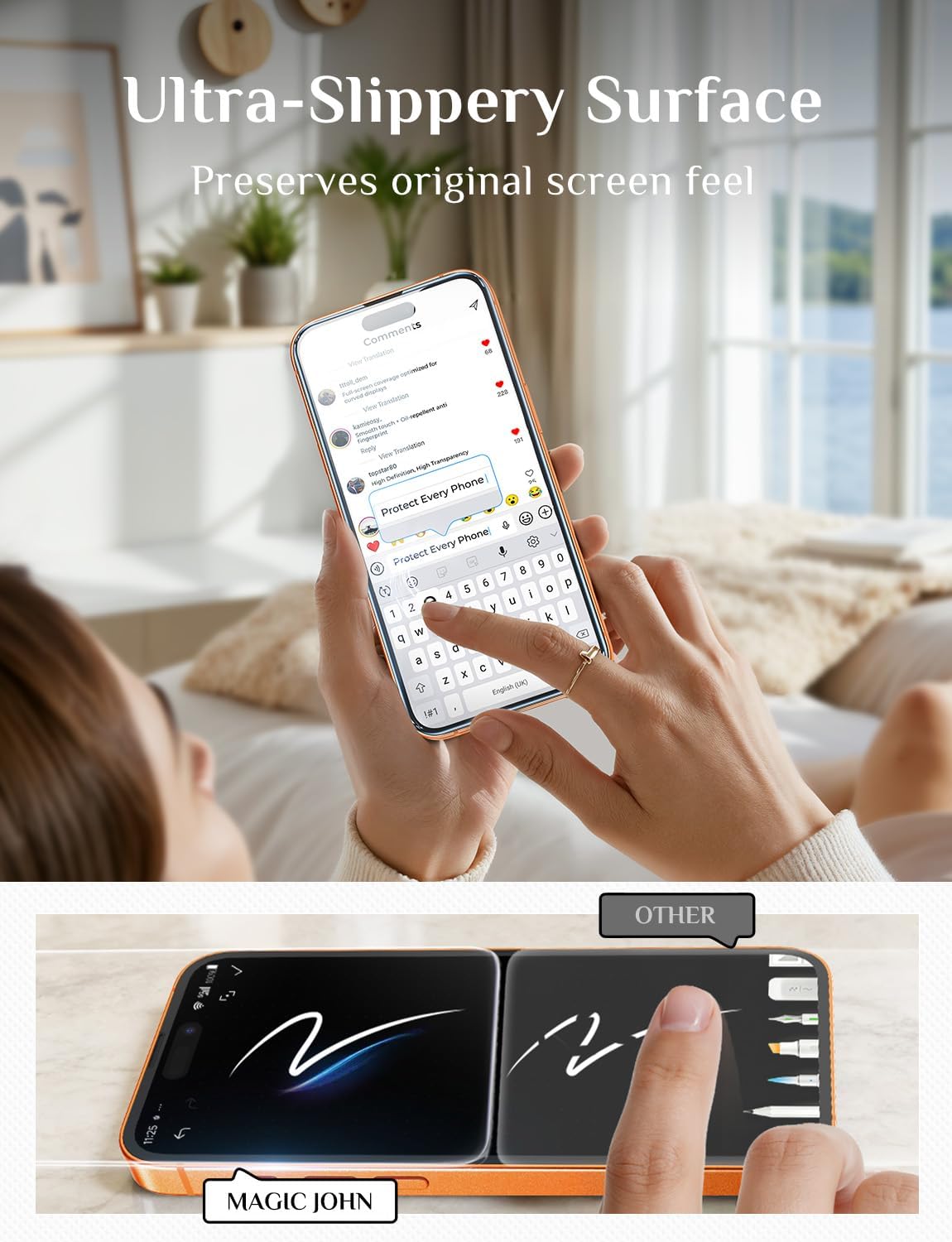2 Pack for iPhone 17 Pro Max 6.9 inch Tempered Glass Screen Protector, Auto Dust-Elimination, Bubble Free, HD Clear