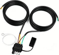 26FT 4 Pin 5 Wire Trailer Wiring Harness,Trailer Light Kit with Jacketed Cable (16AWG),4 Way Flat 5 Wire Plug for