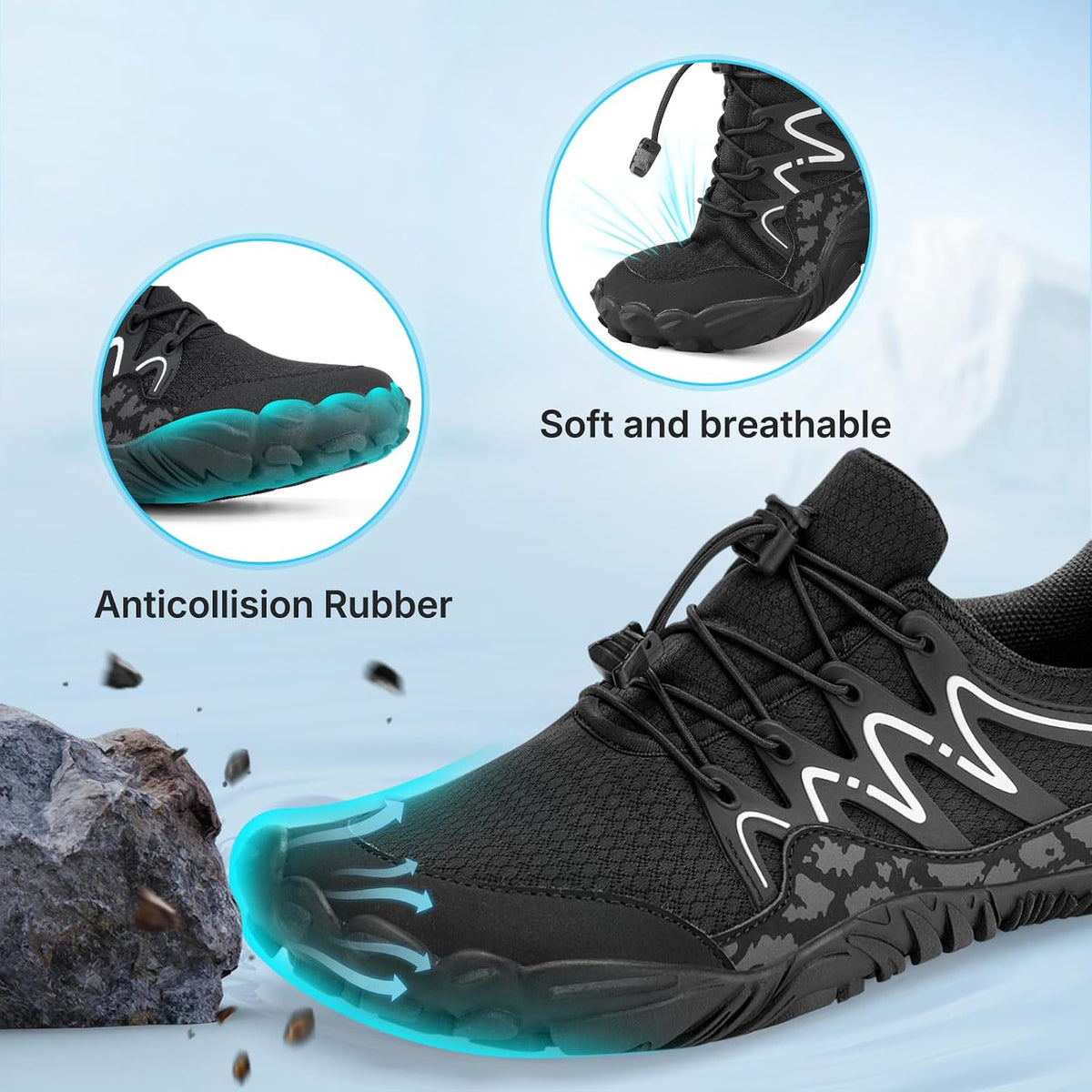 Barefoot Water Shoes Women Men Adult Hiking Swim Beach River Pool Hike Guarding Shoes Aqua Socks Protective Comfort
