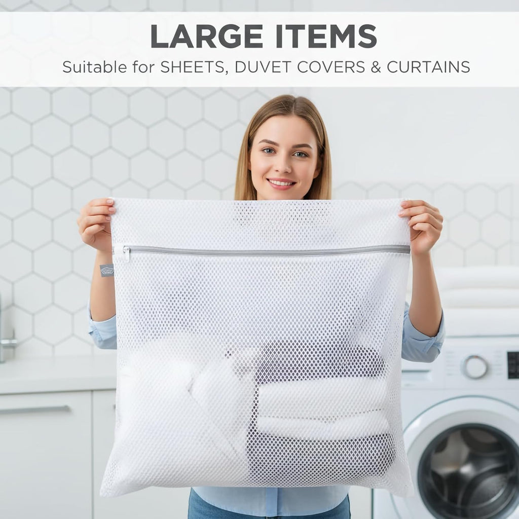 Laundry Bags Mesh Wash Bags, Large Garment Bag for Washing Machine | Extra Large Lingerie Bags for Washing Sheet