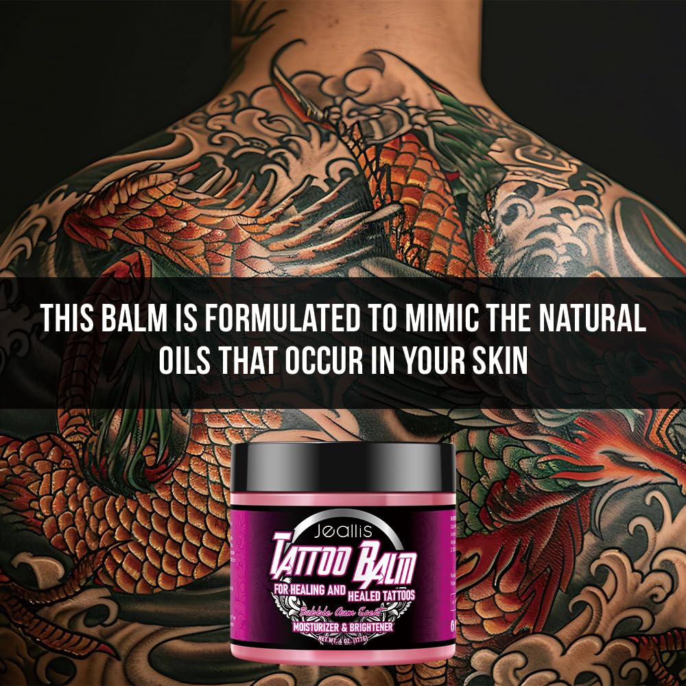 Pink Tattoo Ointment, Bubble Gum, 6oz
