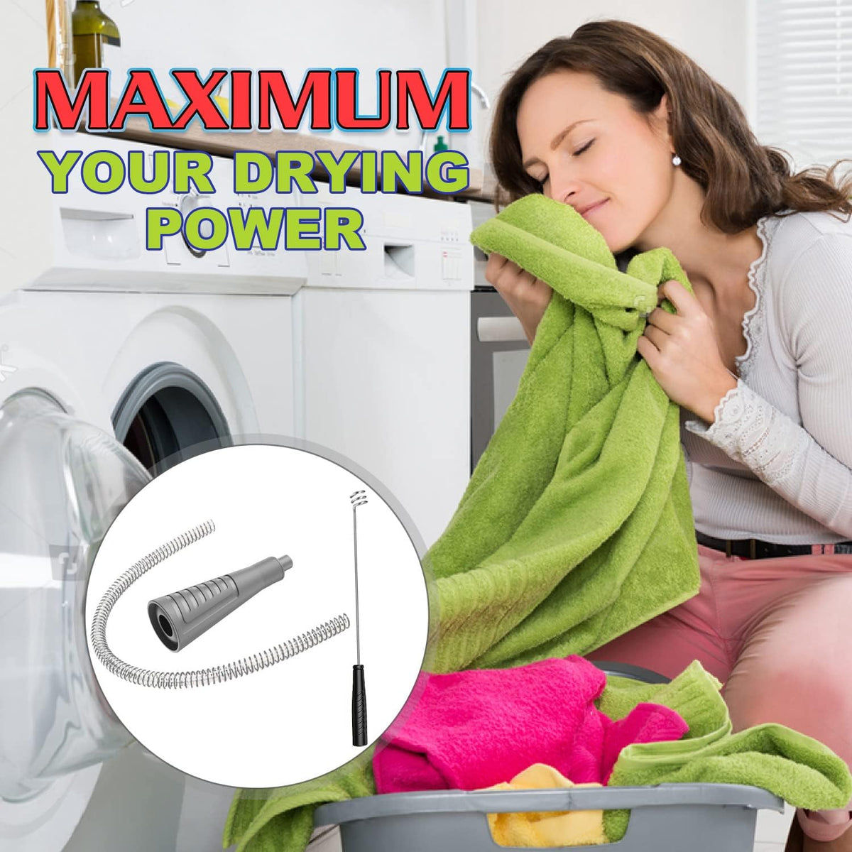 2 Pack Dryer Vent Cleaner Kit Dryer Lint Vacuum Attachment