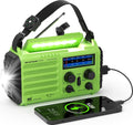Emergency Weather Radio with NOAA Alert, Portable Solar Hand Crank AM/FM/SW | 5000mAh Rechargeable Battery for Power