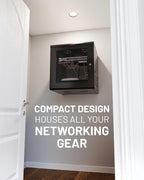 ECHOGEAR 12U Network Rack w/Enclosed Design, Easy Install, 600mm Depth