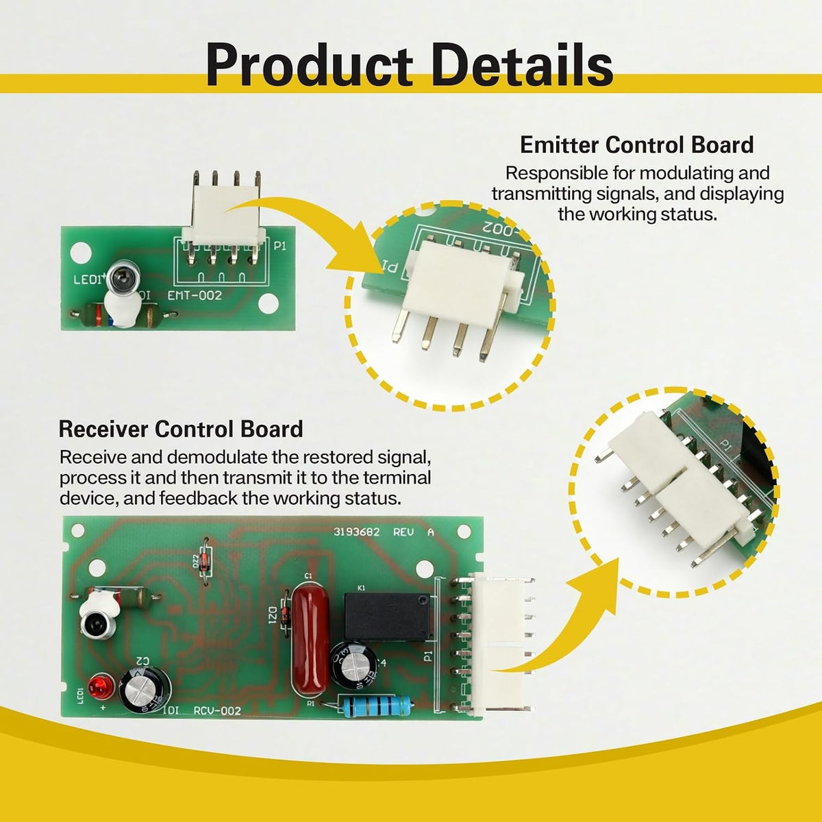 4389102 W10757851 Refrigerator Ice Maker Sensor Control Board