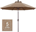 9ft Olefin 5-Year-Non-Fading Patio Umbrella Khaki