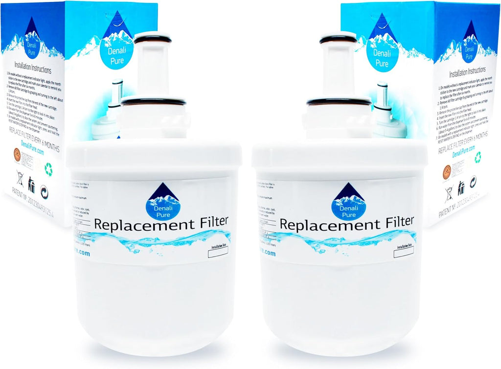 2-Pack Replacement for Samsung RSG257AARS Refrigerator Water Filter