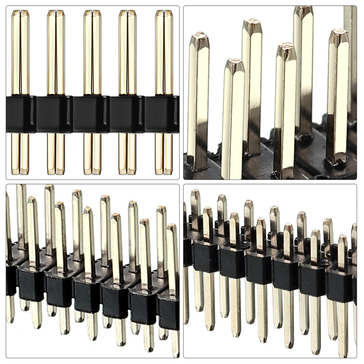 Frienda 20 Pack 2 x 20 Pin Male Header Connector, 2.54 mm Pitch