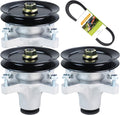 3 Pack 139-3214 Spindle Assembly with 125-5575 Pulley 119-8820 Belt 1/2x142 Replaces Toro 139-3214 117-7439 121-0751 117-7267 for Toro Timecutter 50" SS5000 MX5000 MX5050 MX5060 Mowers