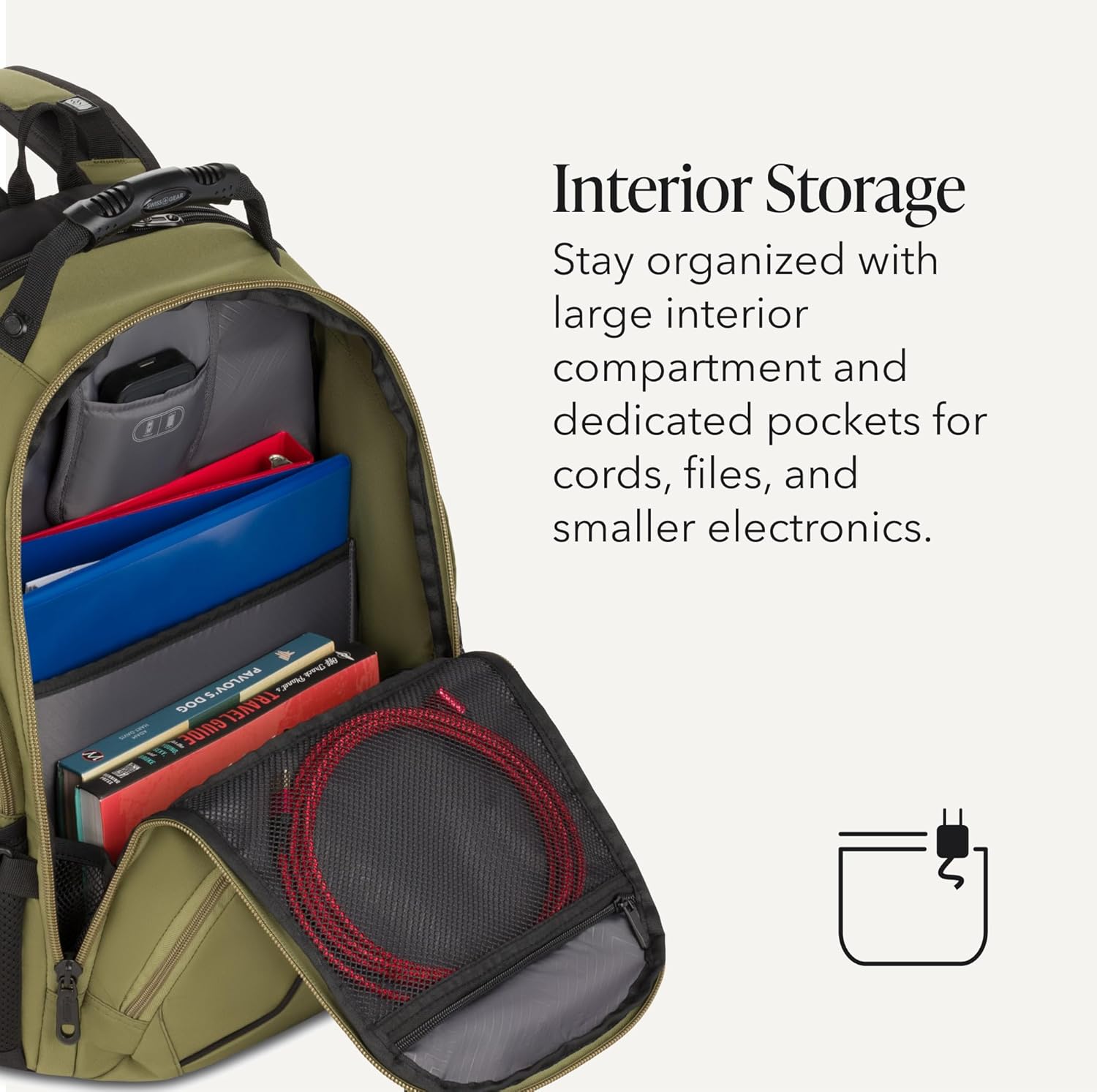 1900 ScanSmart Laptop Backpack, Fits Most 17-Inch Laptops, TSA-Friendly Lay-Flat Design, RFID Protection, and Tablet