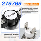 279769 Dryer Thermal Cut-Off Kit for Whirlpool Kenmore Maytag KitchenAid