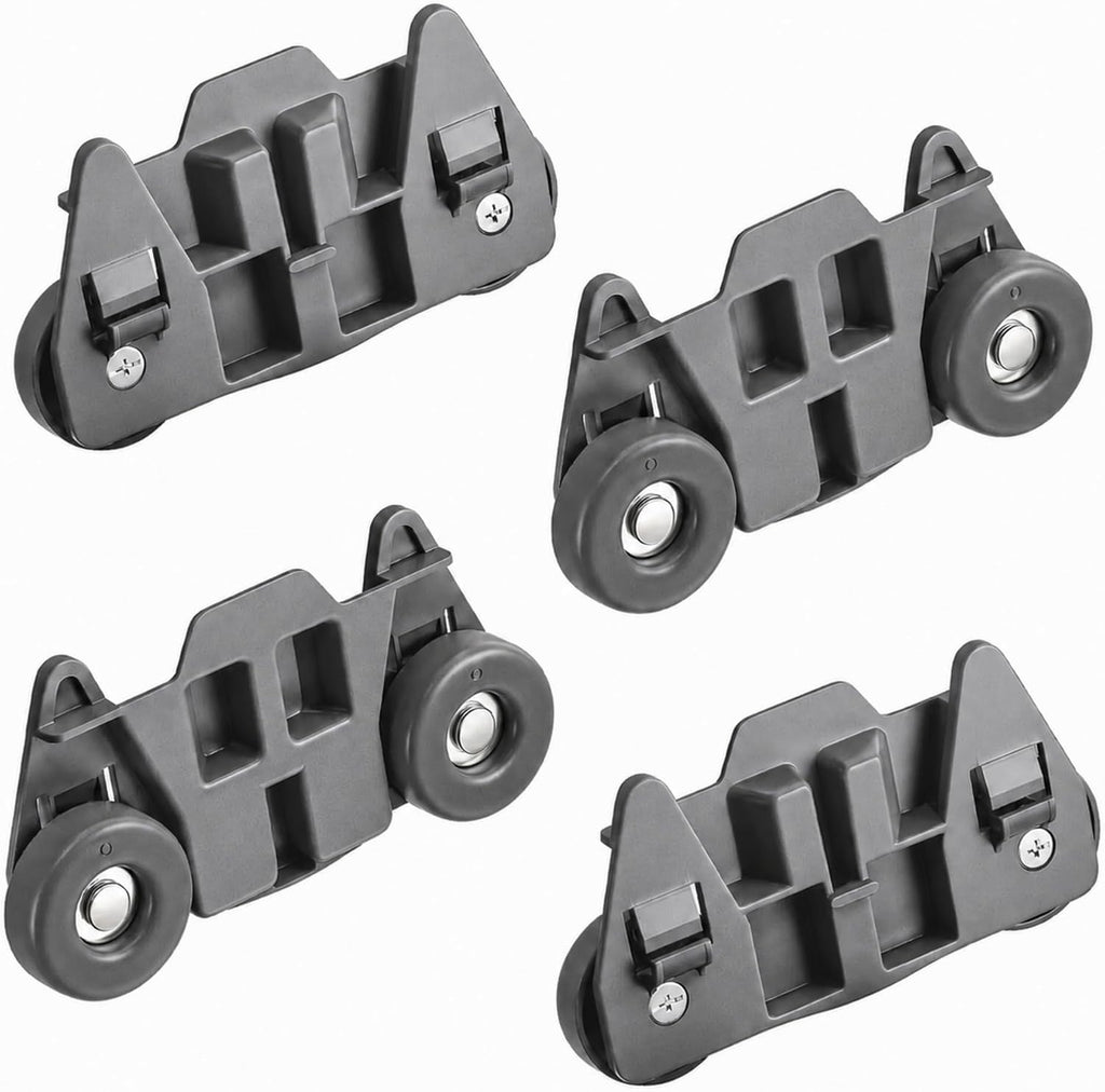 4 Pack Lower Rack Wheels for KitchenAid KDTM354ESS3 KDFE204ESS4 KDTE304GPS0 KDFE454CSS3 KDTE554CSS4 Dishwasher