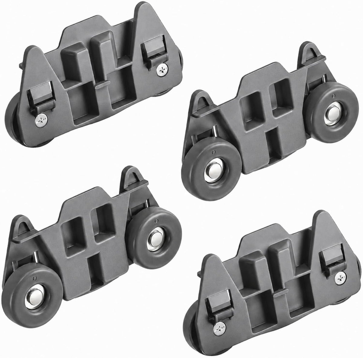 4 Pack Lower Rack Wheels for KitchenAid KDTM354ESS3 KDFE204ESS4 KDTE304GPS0 KDFE454CSS3 KDTE554CSS4 Dishwasher
