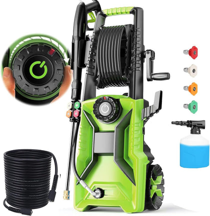 Electric Pressure Washer 5000 PSI Power Wahser with Pressure Control | Powerwashers for Homeowners, 33FT Hose, 500ml