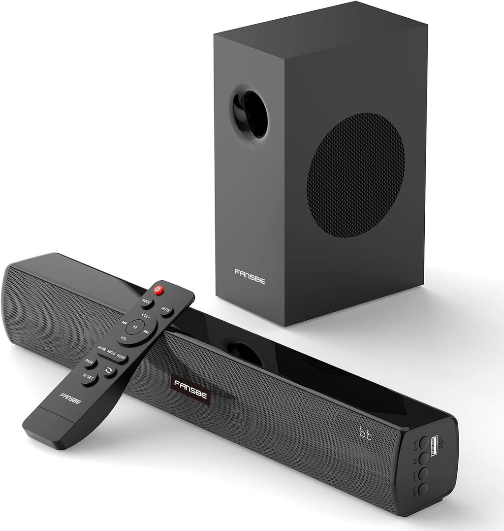TV Sound Bar Subwoofer Bluetooth, Home Theater Sound Bar System, TV Speakers Sounds Bars Subwoofer, Hdmi(ARC) OPT