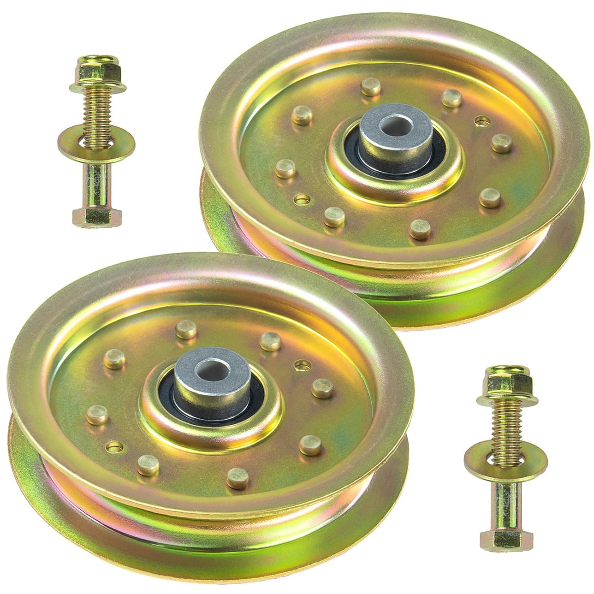 2 Pack 756-04129B Idler Pulley for Troy Bilt 42, Cub Cadet 42 Deck