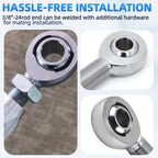 YIFUOK 3/8"-24 Rod End Bearing, RH Thread Heim Joint Kit