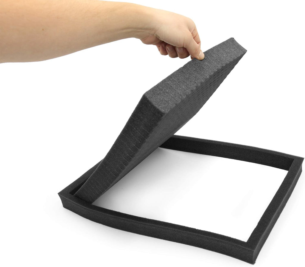 3 Pack Gun Case Foam Customizable Insert with Three Pluck Foam Sheets for Gun Cases
