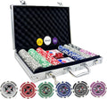 Poker Chips with Numbers,11 Gram Poker Chips Set,300Pcs | With Aluminum Travel Case, Casino Poker Set for Texas