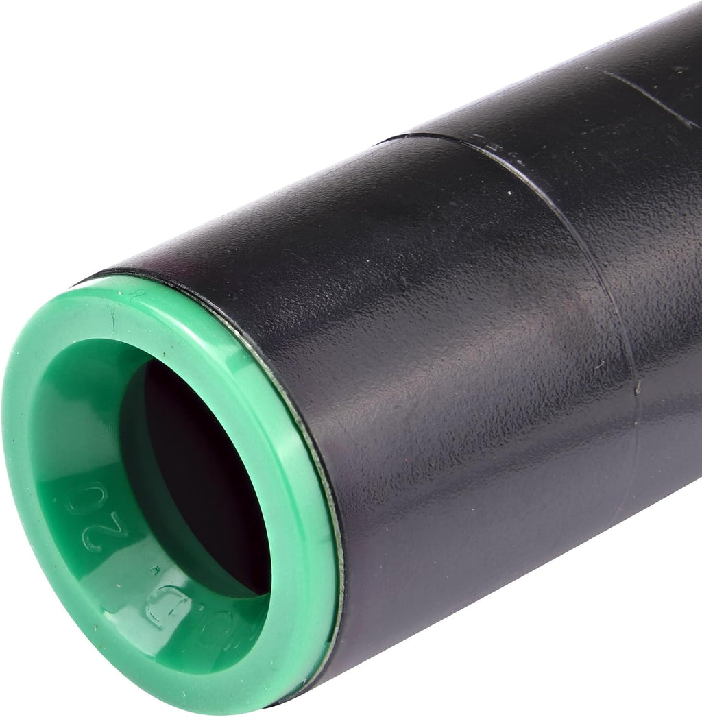 Raindrip 344G00UB Compression Coupling, 1/2-Inch, Drip Irrigation Fitting for Supply Tubing & Dripline, 1-Pack, Black