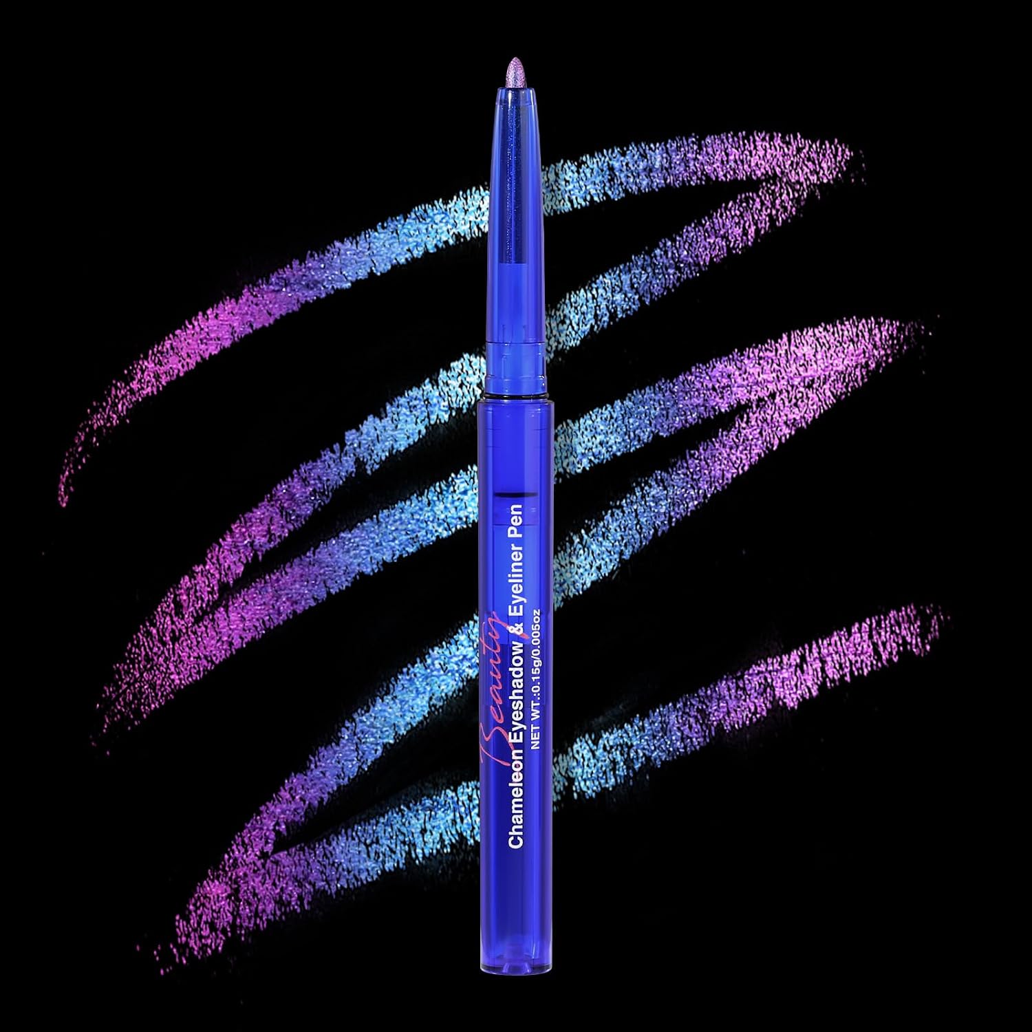 Chameleon Eyeshadow & Eyeliner Gel Pencil-Multichrome Shifting Colors Metallic Glitter Eye Makeup,Waterproof