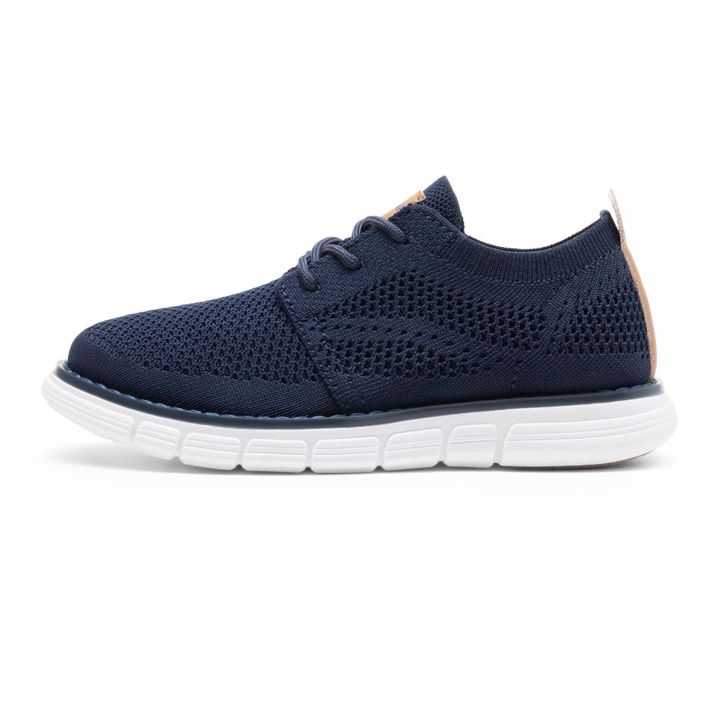 Boy's Mesh Dress Sneakers Oxfords,Navy,6 Big Kid