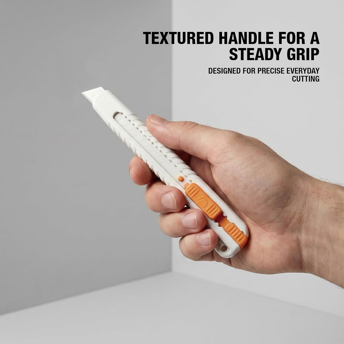 9mm Ceramic Snap-Off Utility Knife, Retractable Box Cutter, 1 Pack