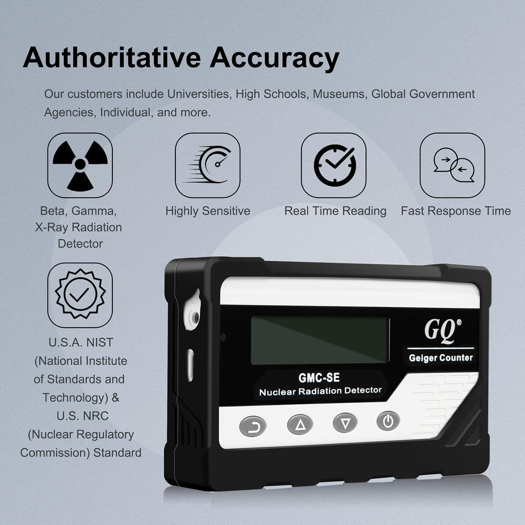 GMC-SE Geiger Counter Radiation Detector Beta Gamma X-ray Portable Radiation Monitor Meter Digital Nuclear Radiation
