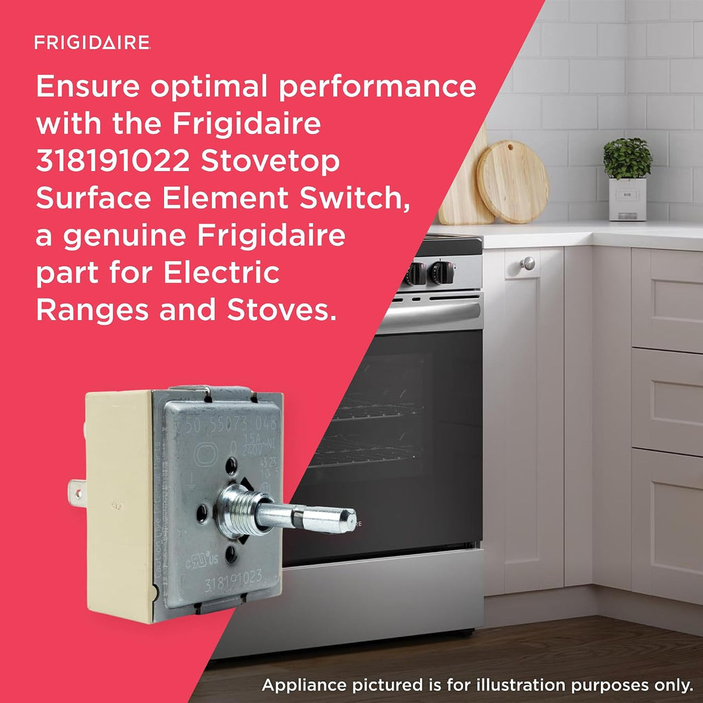 Frigidaire 318191023 Stovetop Element Switch for Electric Ranges