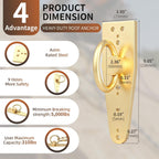 Reusable Roof Anchor for Fall Protection, Gold-Plated Steel