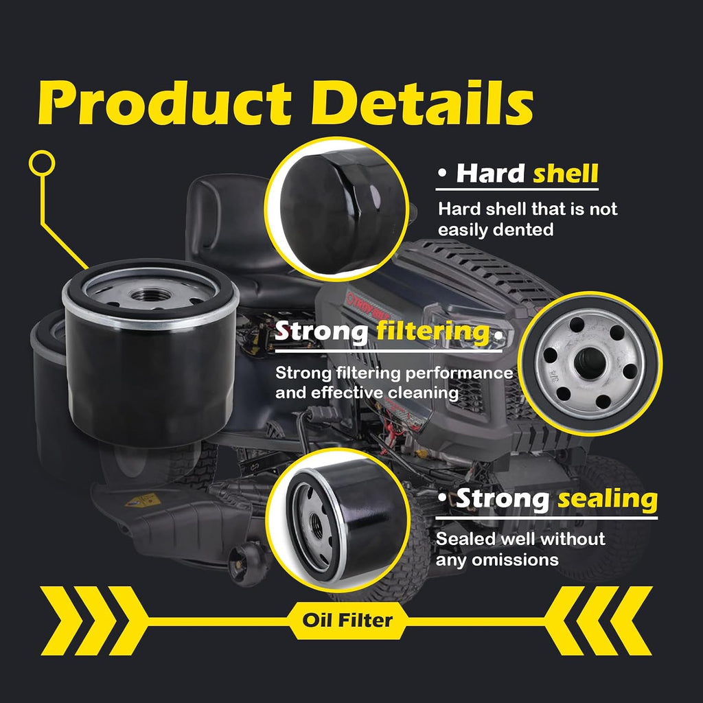 Kefly 1205001S Oil Filter AM125424 for John Deere Lawn Mower Kohler Engine