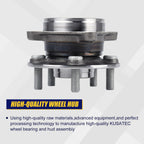 KUSATEC 513287 Front Wheel Bearing and Hub Assembly