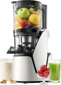 Juicer Machines, 3-in-1 Cold Press Juicer, Bright White | Makes Juice, Nut Milk & Sorbet, 6.5" Extra Large Chute