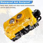 mxuteuk 4 Wire Dump Trailer Remote Control Switch 12V DC Up Down Push Button Switch for Double Acting Hydraulic Pump Lift Winch Dump Bed G018-4W