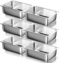 Stainless Steel Steam Table Hotel Pans Set 1/1 Size 6 Inch 6 Pack