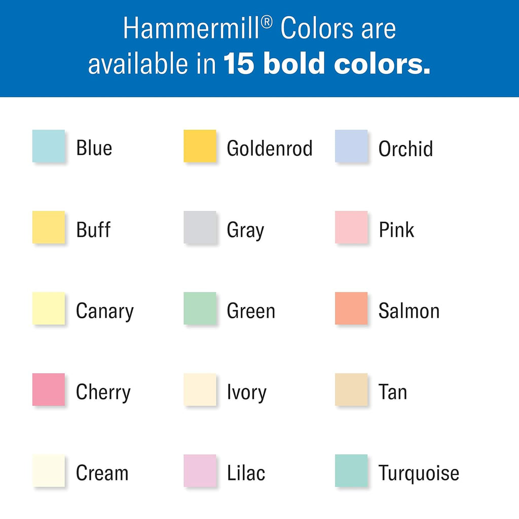 Colored Paper, 20 lb Green Printer Paper, 8.5 x 11- 1 Ream (500 Sheets) - Made in the USA, Pastel Paper, 103366R