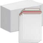 Durable Self-Seal Rigid Mailers 7 x 9 inch (100 Pack) – White, Lightweight, Tear-Resistant for Photos, Documents & More!