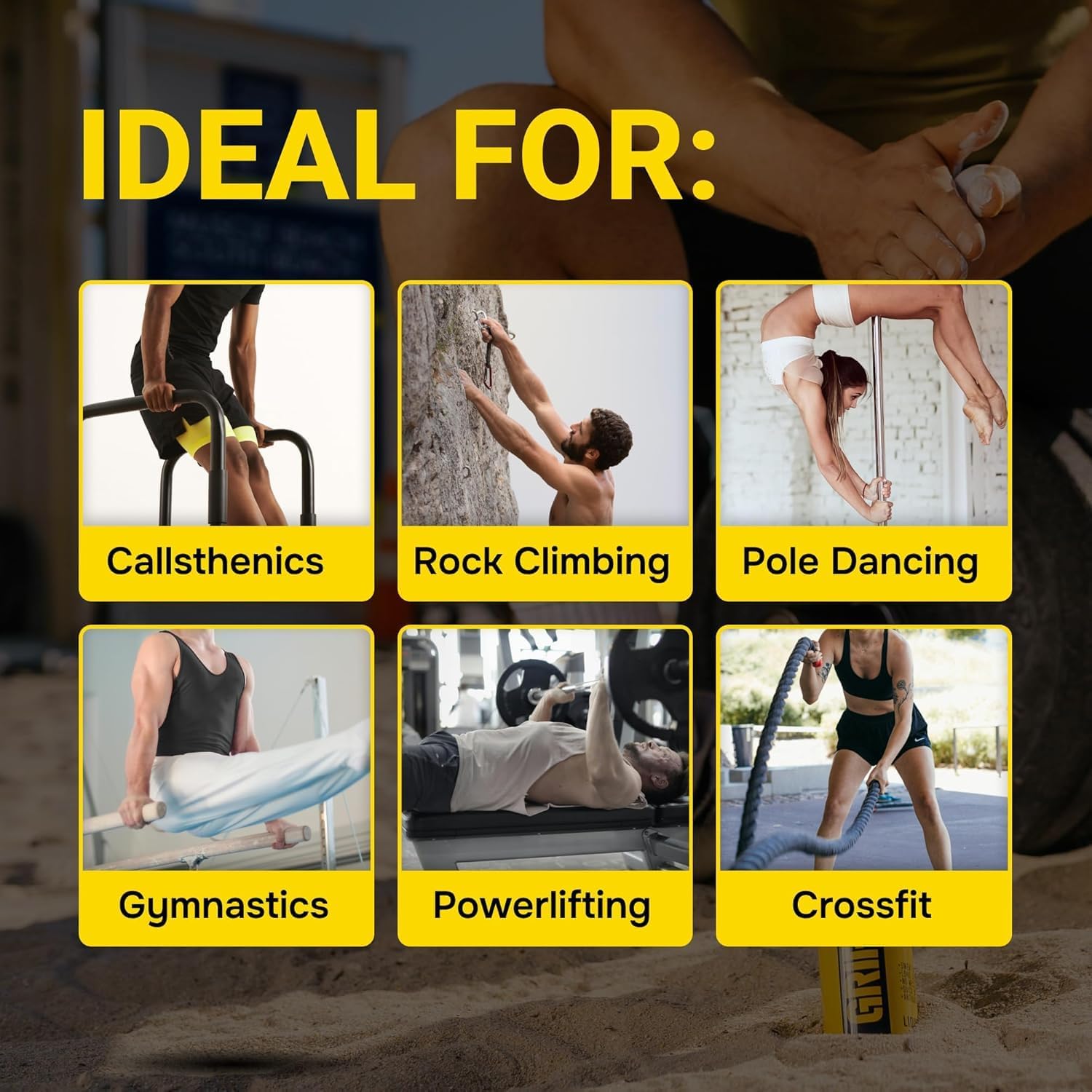 Liquid Chalk Kit Gym Chalk for Weight Lifting, Rock Climbing, Pole Grip, Bouldering, Powerlifting, Ball, Gymnastics