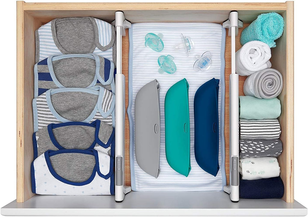 Tot Expandable Drawer Dividers, 4-Pack Drawer Organizers