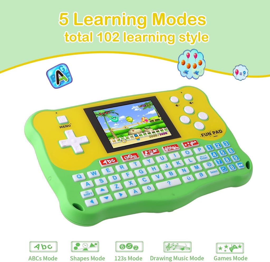 Kids Tablet/Baby Learning Pad with 102 Activities/Toddler Tablet with ABC/Words/Music/Math Interactive Educational