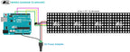 Dot Matrix FC16 4-in-1 Display Module with MAX7219 Chip, 32x8 LED Matrix, Compatible with Arduino, ESP32, ESP8266, Raspberry Pi, 4 Pieces