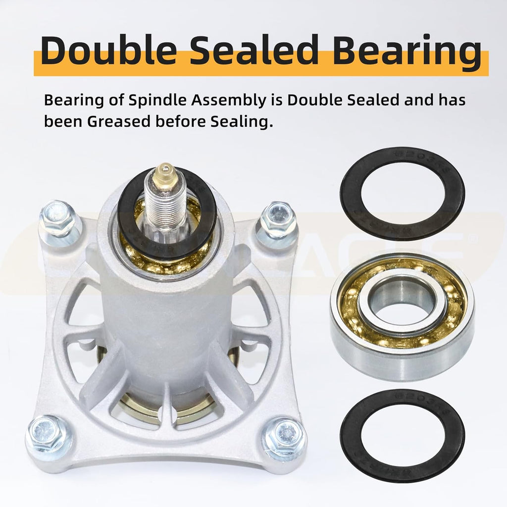 587819701 Spindle Assembly for Husqvarna LGT2654 RZ5424 54" Decks | with 532153535 Pulley Replaces Husqvarna