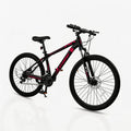 Hardtail Mountain Bike, 26 Inch Wheels Outdoor Cycling Bike, 7-Speed Trigger Shifter, Knobby Mountain Tires