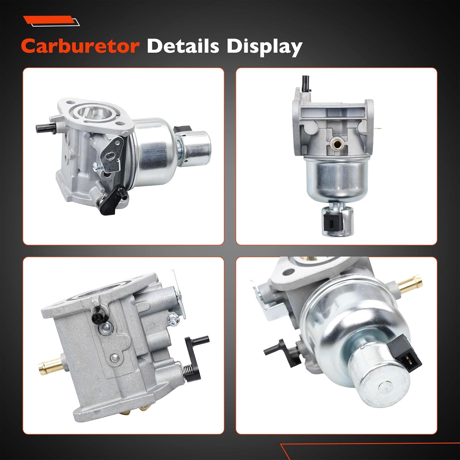 John Deere X300 Carburetor Kit Compatible with X300R X304 Tractor | Replace MIA10591, Includes Fuel Pump Air Filter