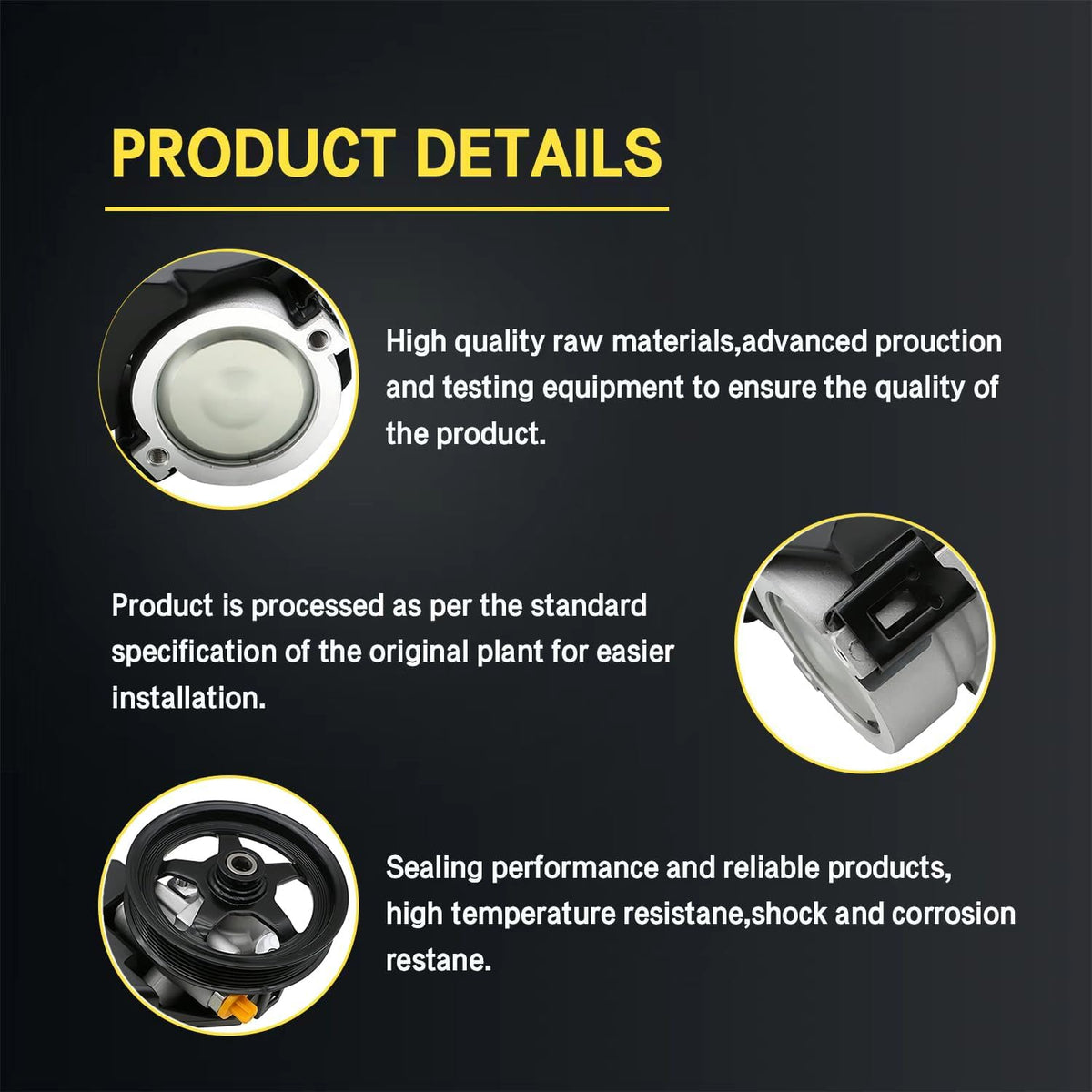 Power Steering Pump With Reservoir Pulley Fit For Chevy Impala Monte Carlo